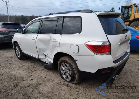 2012 Toyota Highlander Se V6 из США, поврежденный, VIN 5TDBK3EH0CS133071